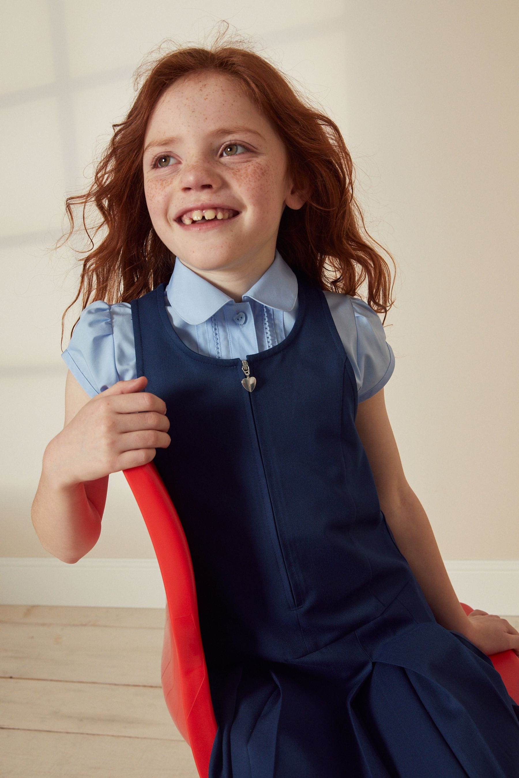 Buy Royal Blue Regular Fit Zip Front School Pinafore 3 14yrs from Next Canada