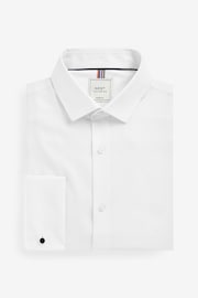 White Easy Care Textured Shirt - Image 6 of 8