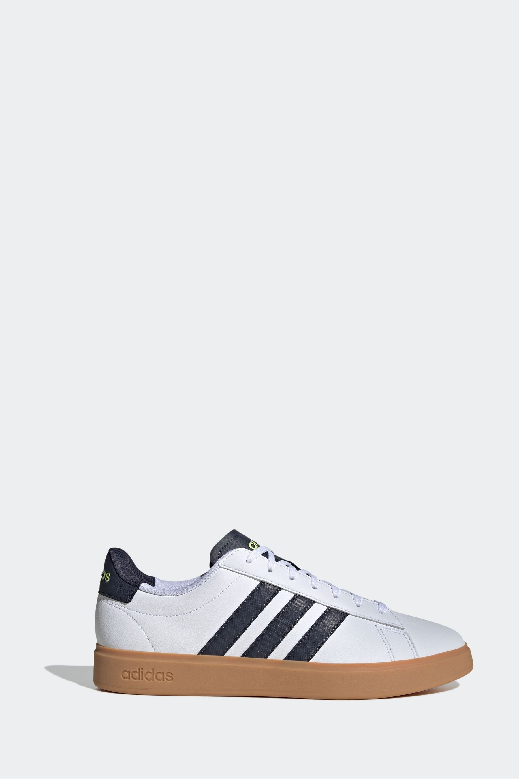 adidas White Black Sportswear Grand Court Cloudfoam Comfort Trainers