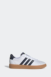 adidas White/Black Sportswear Grand Court Cloudfoam Comfort Trainers - Image 1 of 7