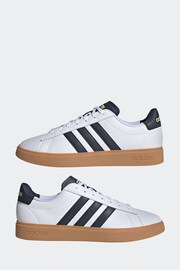 adidas White/Black Sportswear Grand Court Cloudfoam Comfort Trainers - Image 3 of 7