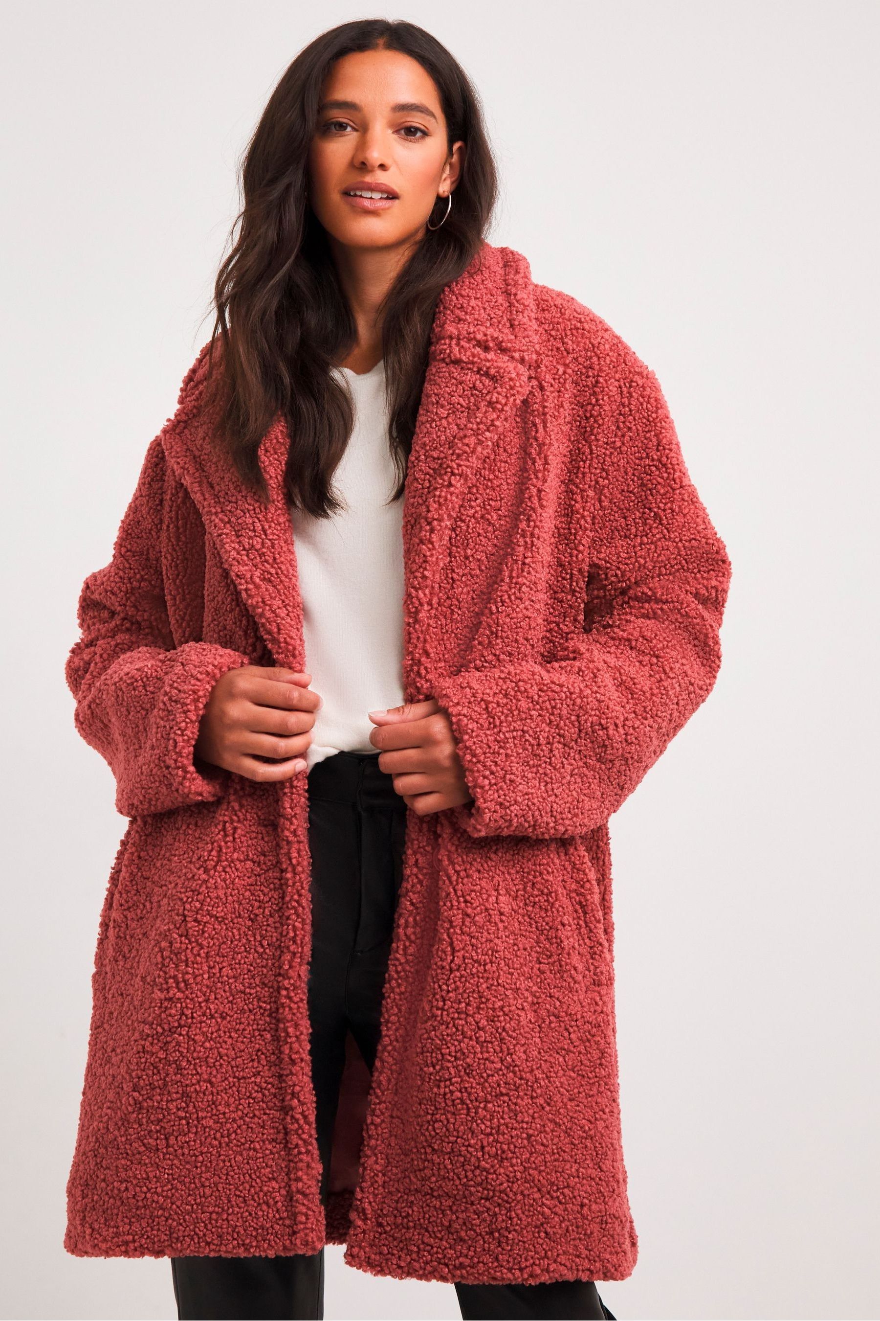 Buy JD Williams Pink Teddy Fur Coat from Next Ireland