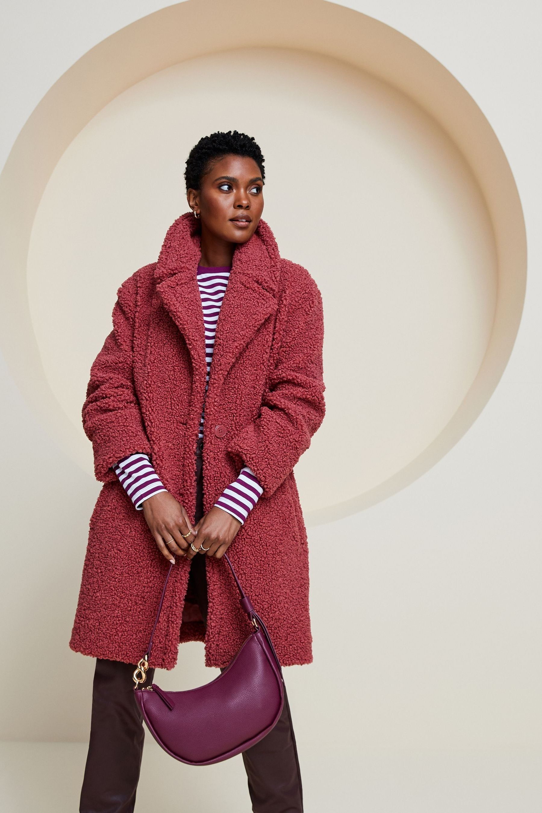 Buy JD Williams Pink Teddy Fur Coat from Next Ireland
