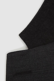Reiss Charcoal Hope Modern Fit Travel Blazer - Image 8 of 8