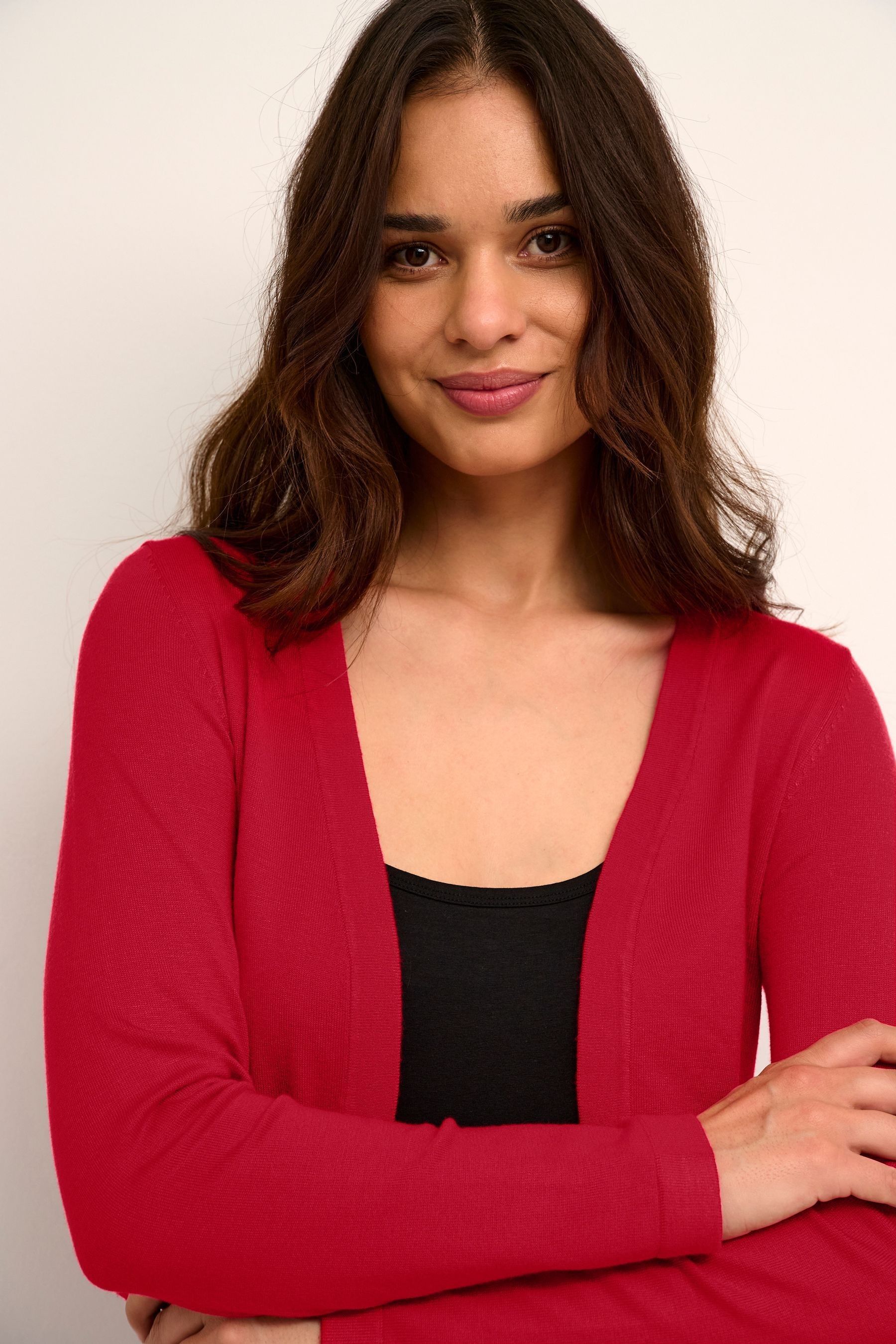 Buy Kaffe Red Astrid Bolero Short Cardigan from the Next UK online shop