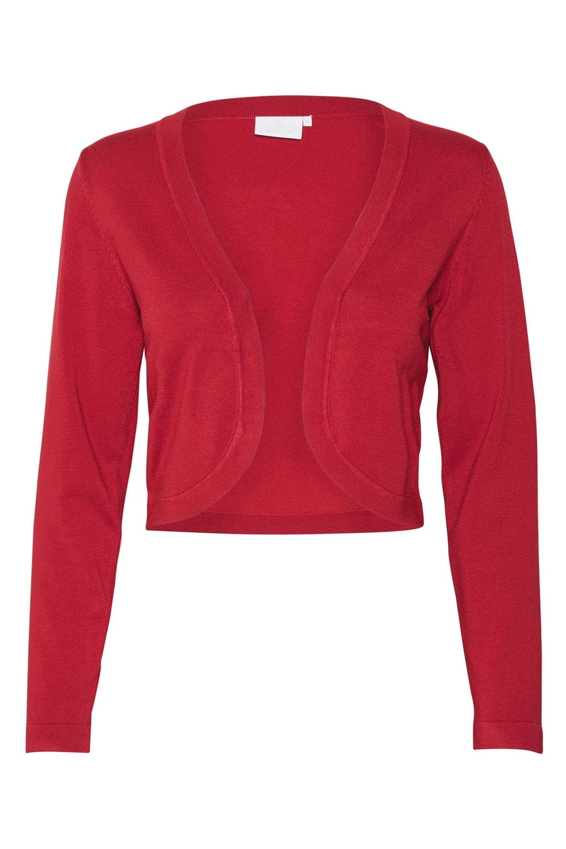 Ladies red bolero cardigan outlet