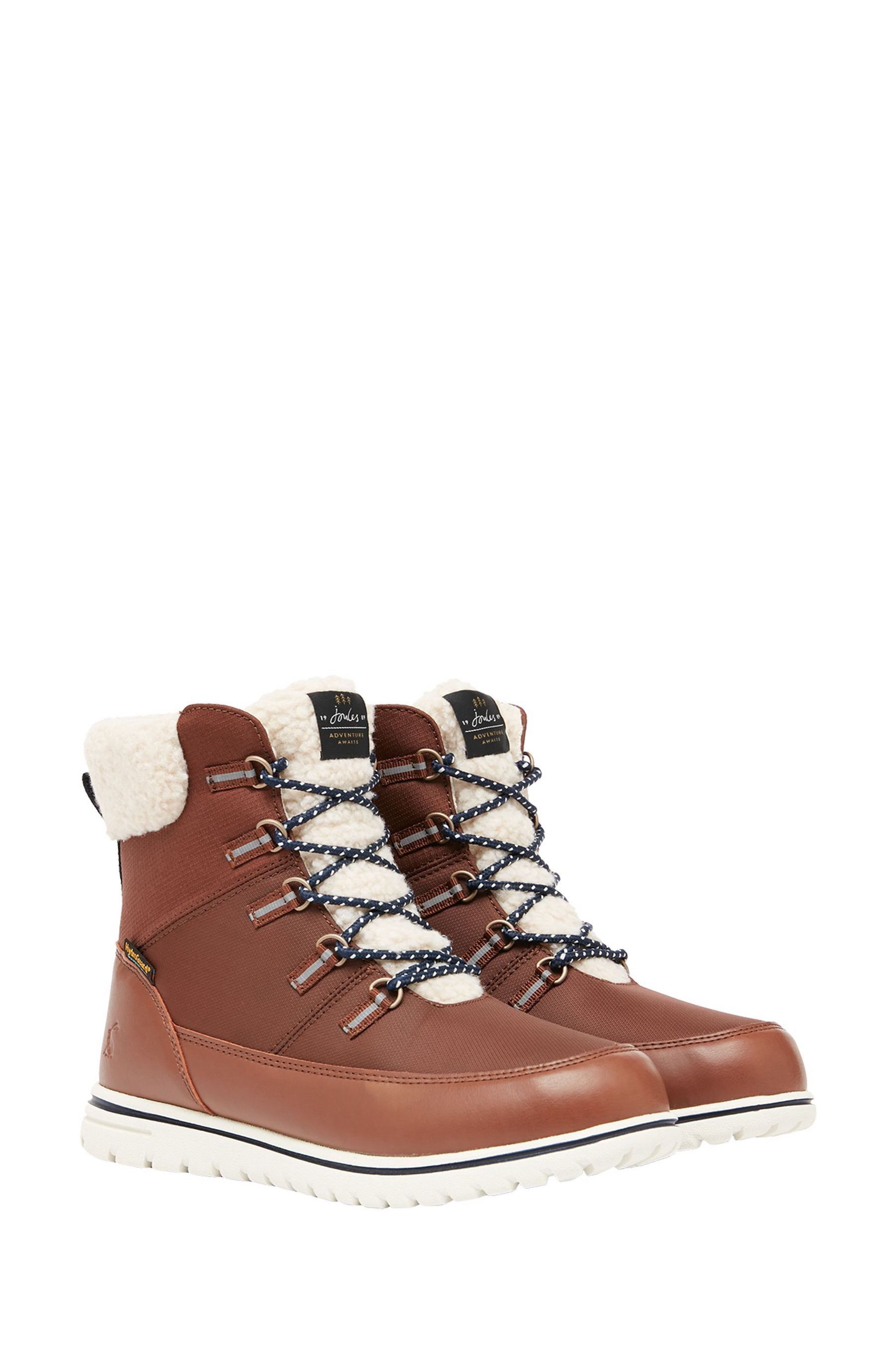 Buy Joules Lowley Brown Lace Up Winter Boots from Next Luxembourg