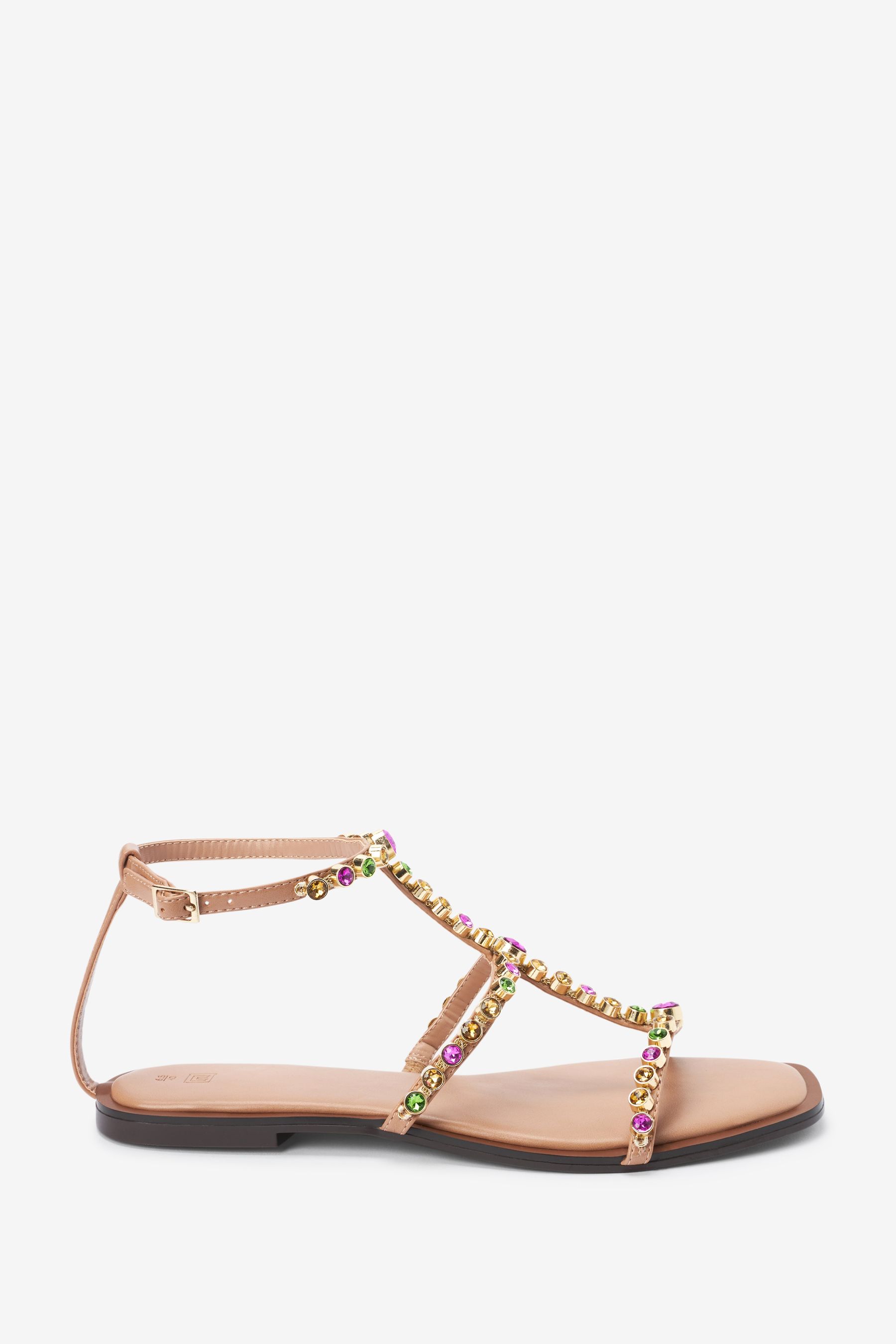 Buy Multi Jewelled Gladiator Sandals from Next Luxembourg