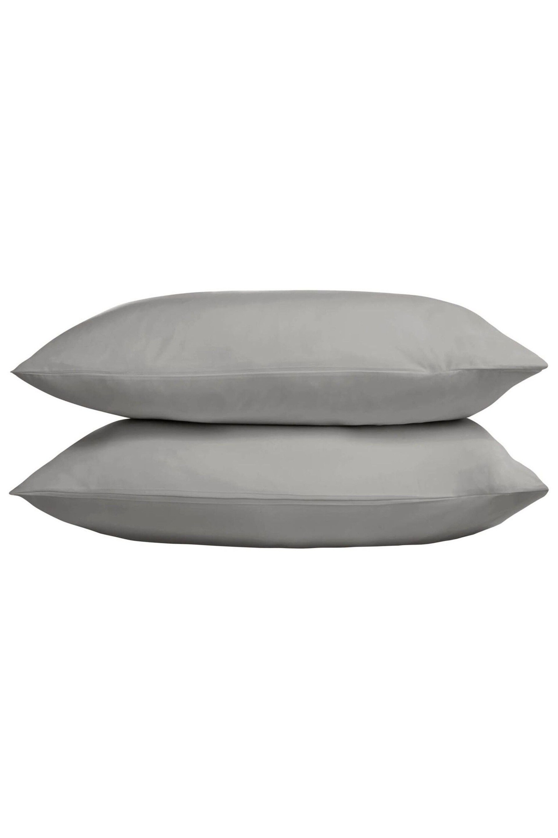 TLC Set of 2 Grey 5* 480 Thread Count Pillowcases - Image 1 of 1