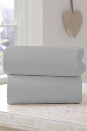 Clair De Lune Grey Crib Fitted Sheet - Image 1 of 4