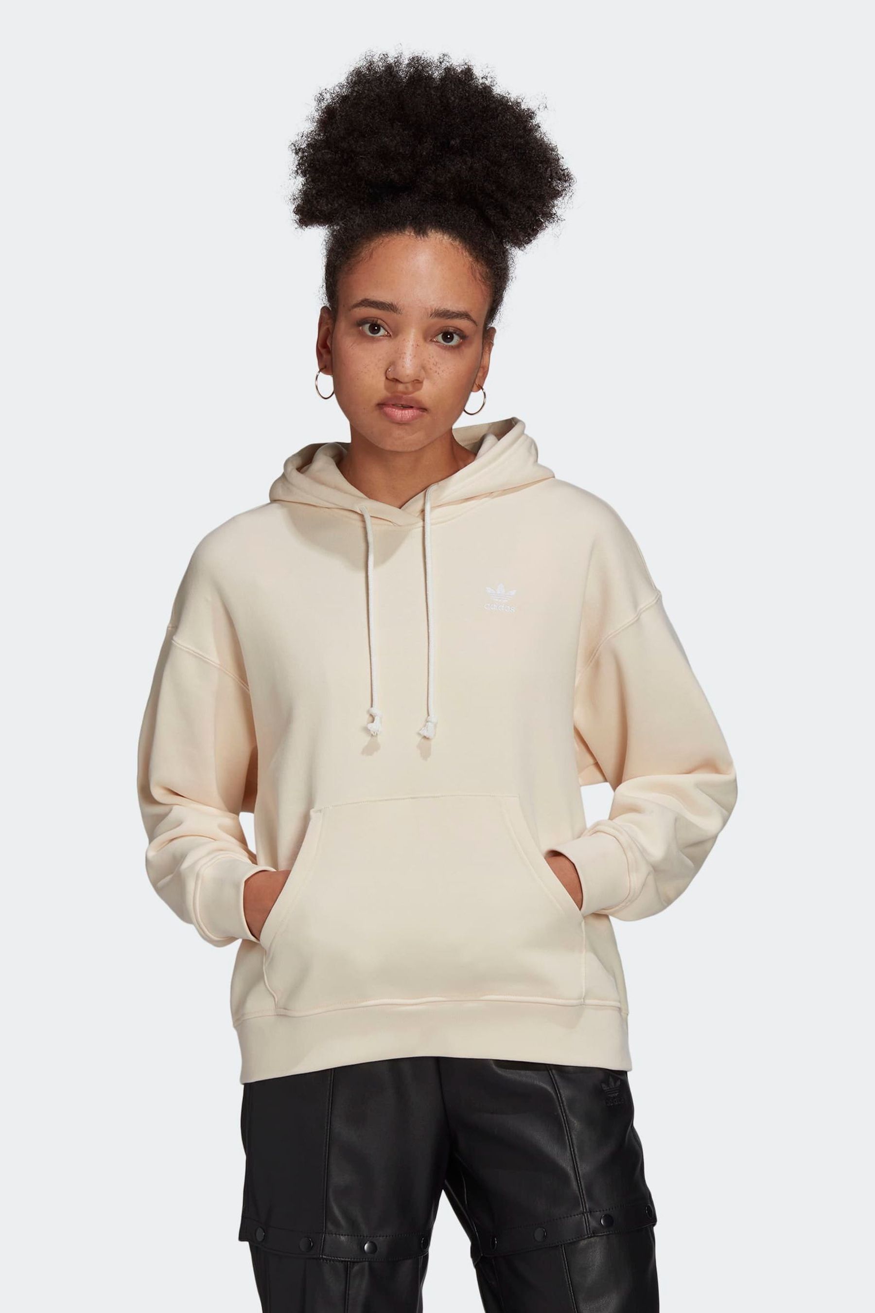 All white adidas hoodie best sale