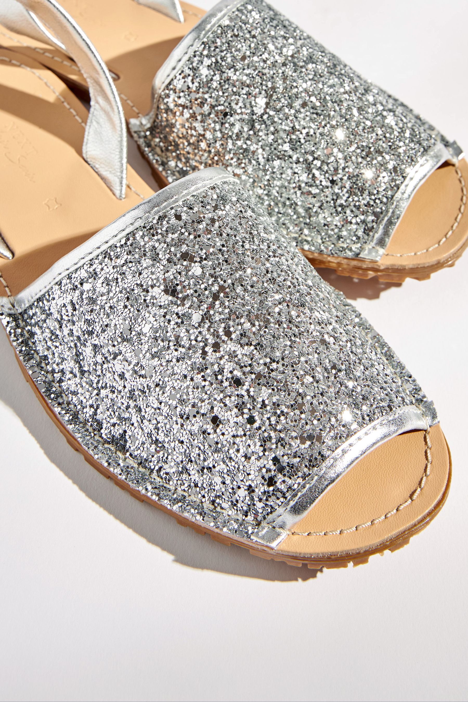 Buy Silver Regular Wide Fit Beach Sandals from Next Luxembourg