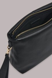 Whistles Avah Black Zip Top Clutch - Image 3 of 4