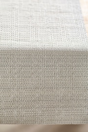Silver Metallic PVC Wipeclean Kitchen Table Runner - Image 2 of 5