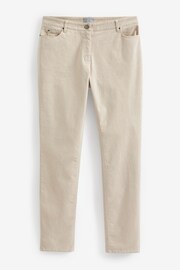 Pure Collection Washed Cream Velvet Jeans - Image 4 of 4