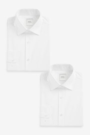 White Easy Care Shirts 2 Pack - Image 1 of 9