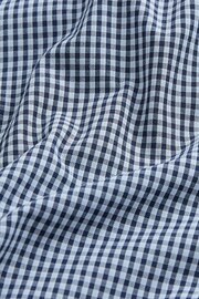 Blue/Black Gingham Regular Fit Trimmed Shirts 2 Pack - Image 7 of 13