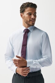 Blue Geometric Slim Fit Shirt And Tie Set 2 Pack - Image 11 of 19