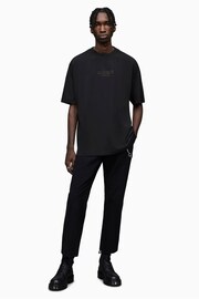 AllSaints Black Bones Short Sleeve Crew T-Shirt - Image 4 of 6