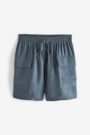 Grey Shine Utility Shorts with Pockets - Image 4 of 5