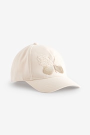 Cream Butterfly Sequin Cap (1-13yrs) - Image 1 of 2