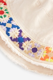Neutral Crochet Trim Bucket Hat (3-16yrs) - Image 2 of 2