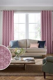 Laura Ashley Dark Ruby Musica Velvet Made To Measure Curtains - Image 1 of 9