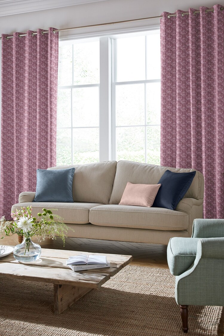 Laura Ashley Dark Ruby Musica Velvet Made To Measure Curtains - Image 2 of 9