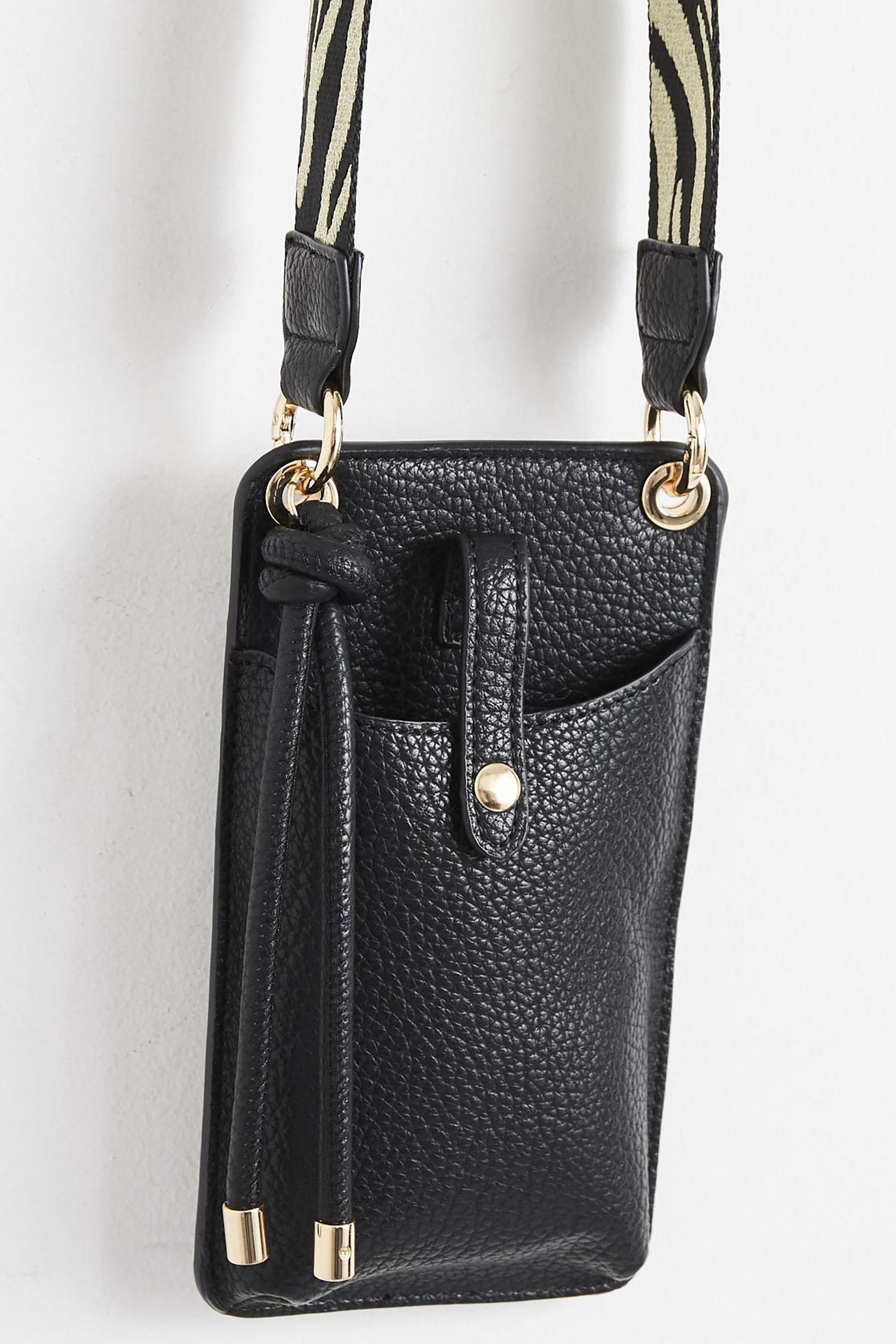 Buy Oliver Bonas Black Phone Crossbody Bag from Next Malta