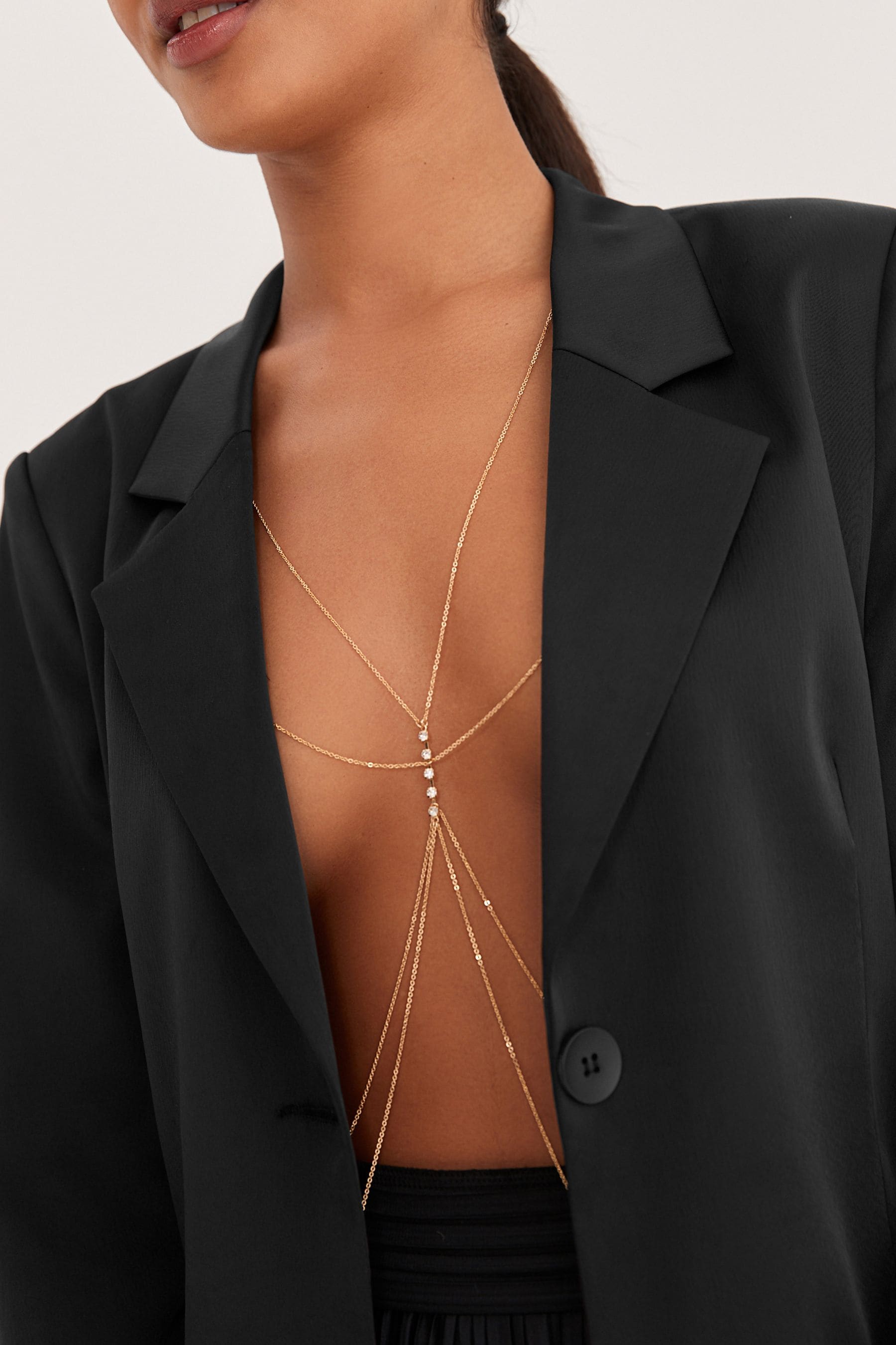 Buy Gold Tone Sparkle Body Chain from Next Slovakia