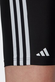 adidas Black Classic 3-Stripes Swim Jammers - Image 4 of 6