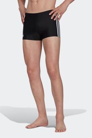adidas Black Classic 3-Stripes Swim Boxers - Image 1 of 6