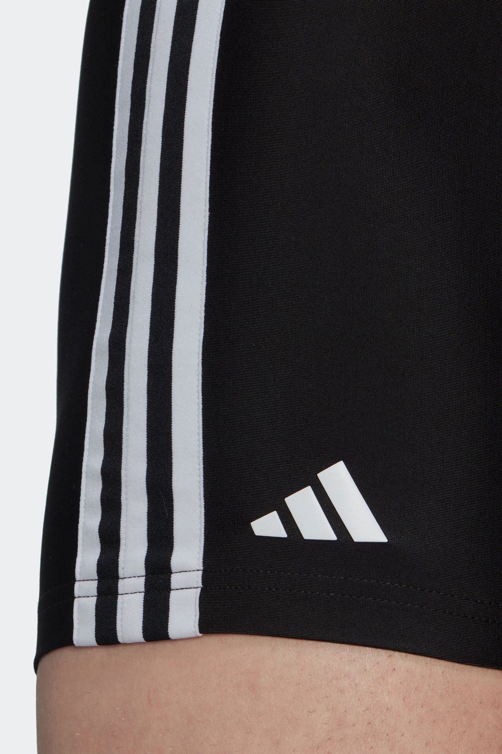 adidas Black Classic 3-Stripes Swim Boxers - Image 4 of 6