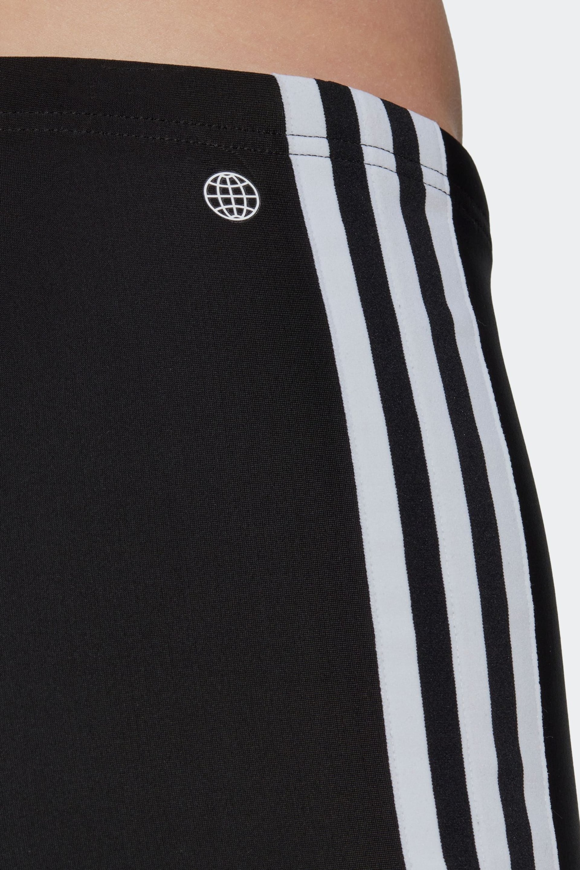 adidas Black Classic 3-Stripes Swim Boxers - Image 5 of 6
