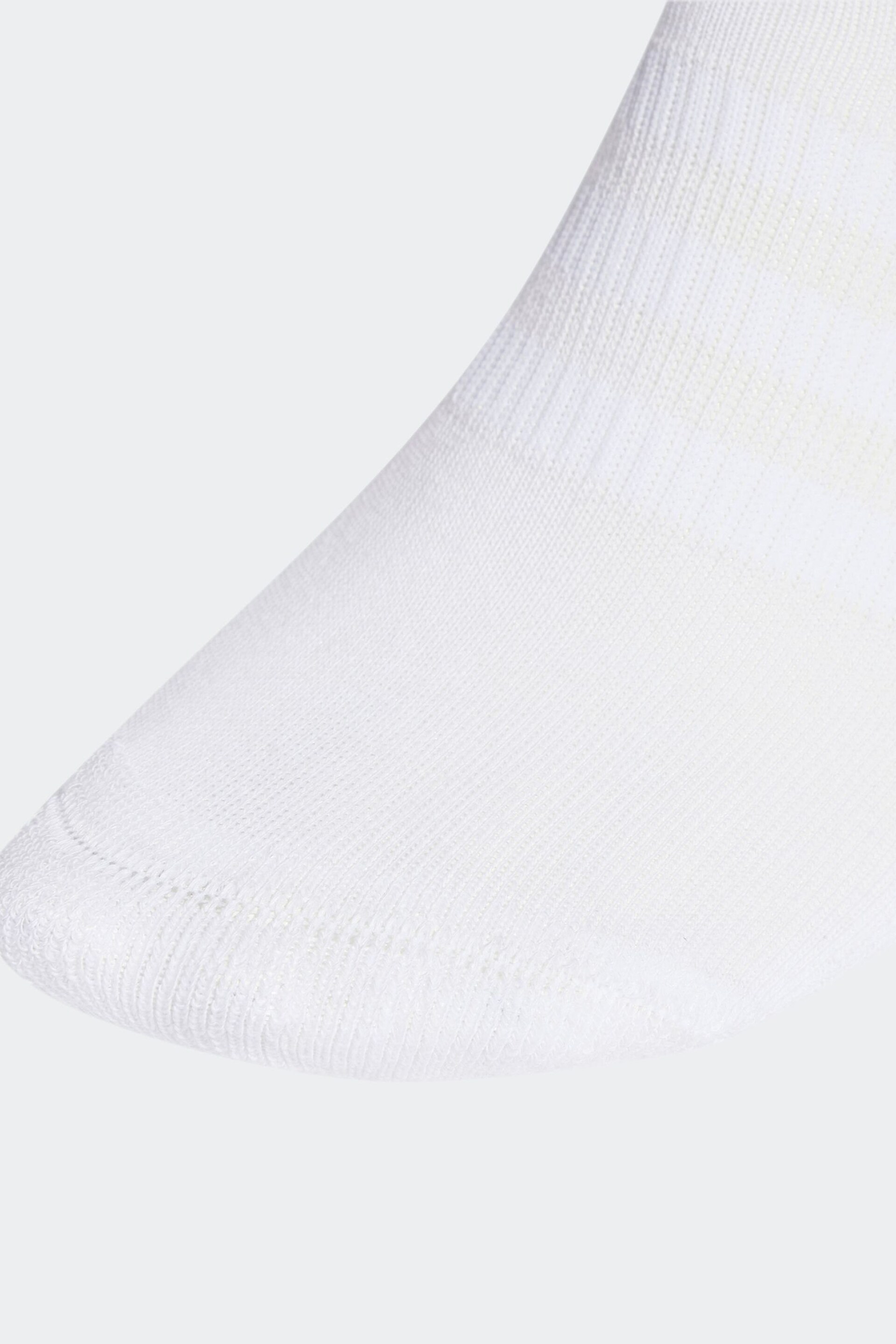 adidas White Cushioned Sportswear Ankle Socks 3 Pack - Image 2 of 4