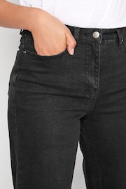 Long Tall Sally Black BEA Stretch Wide Leg Jeans - Image 3 of 4