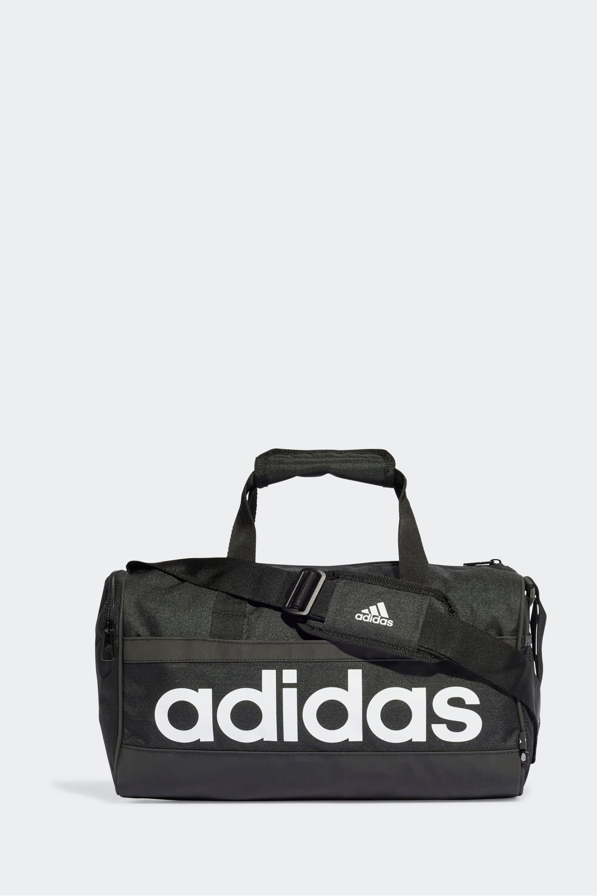 adidas Black Extra Small Essentials Linear Duffel Bag - Image 1 of 5