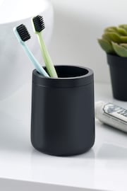 Black Black Moderna Single Toothbrush Tidy - Image 1 of 2