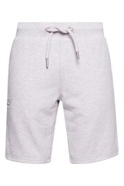 Superdry Light Grey Vintage Logo Embroidered Jersey Shorts - Image 8 of 8