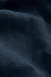 Superdry Blue Studios Casual Linen Short Sleeve Shirt - Image 13 of 13