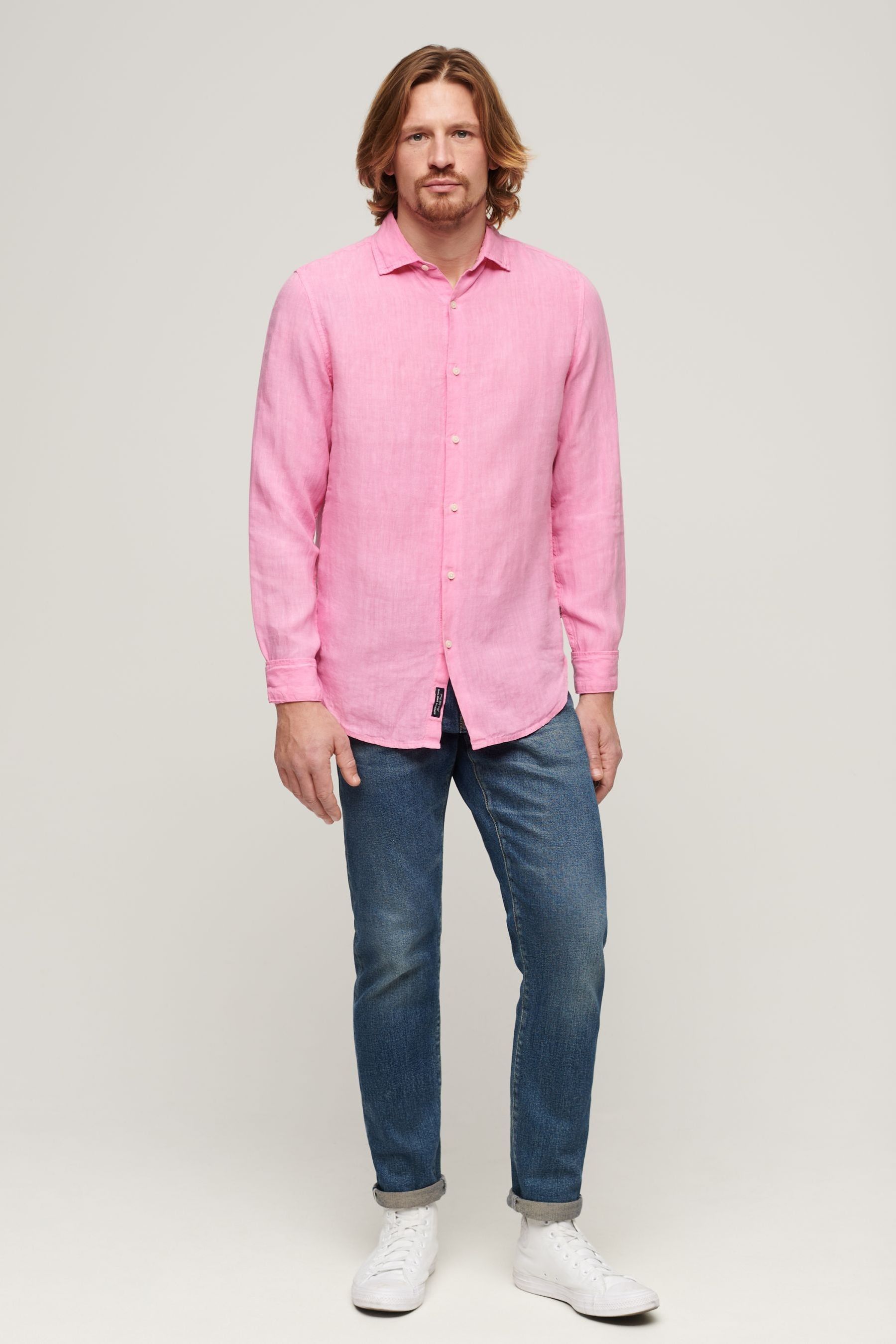 Superdry pink shirt top