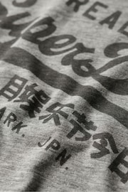 Superdry Grey Vintage Logo Core T-Shirt - Image 6 of 8