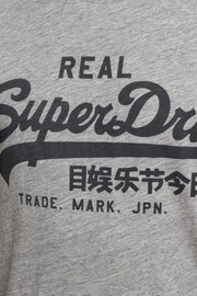 Superdry Grey Vintage Logo Core T-Shirt - Image 7 of 8
