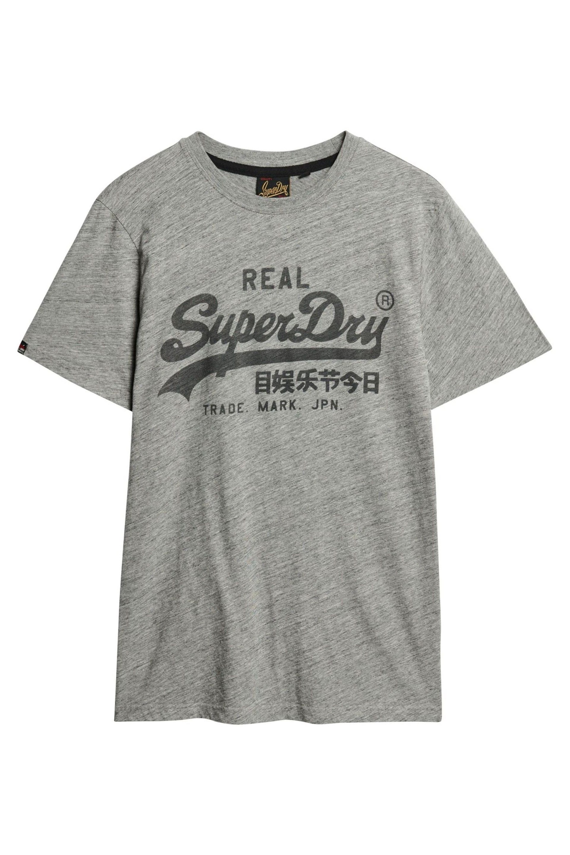 Superdry Grey Vintage Logo Core T-Shirt - Image 8 of 8