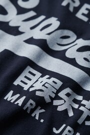 Superdry Blue Vintage Logo Core T-Shirt - Image 7 of 7