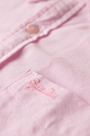 Superdry Pink Cotton Long Sleeved Oxford Shirt - Image 9 of 10