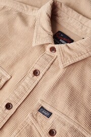 Superdry Brown Vintage Cord Overshirt - Image 4 of 6