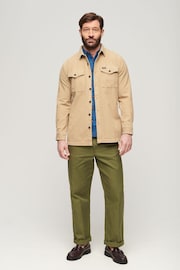 Superdry Brown Vintage Cord Overshirt - Image 3 of 6