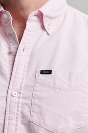 Superdry Pink Vintage Oxford Short Sleeve Shirt - Image 4 of 8