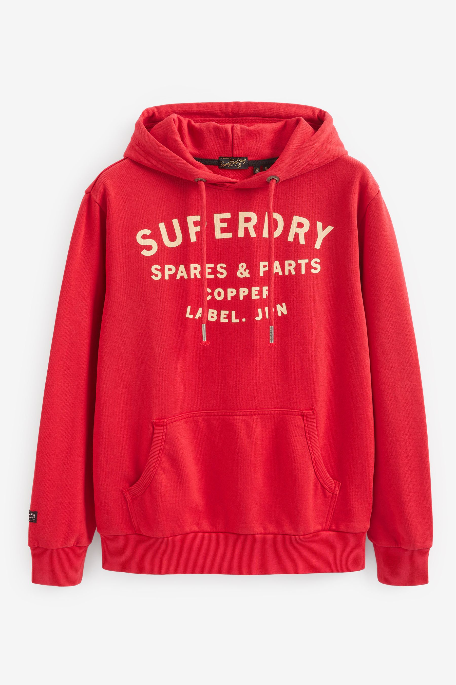 Buy Superdry Red Vintage Cooper Label Hoodie from Next Luxembourg